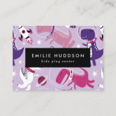 Ruimtedinosaurussen, Kinder speelcentrum, activite Visitekaartje (Voorkant)