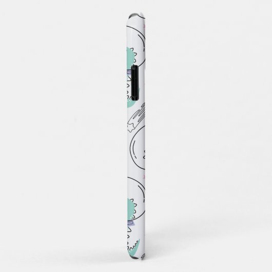 Ruimtedinosaurussen, Schattigee dinosaurussen, rui Case-Mate iPhone Case (Achterkant/rechts)