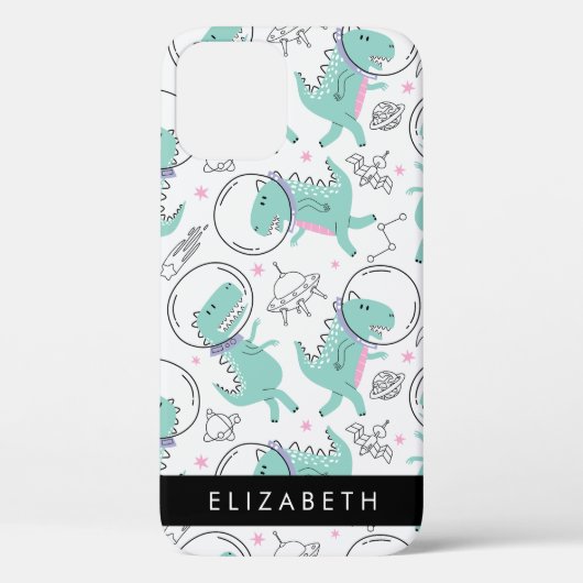 Ruimtedinosaurussen, Schattigee dinosaurussen, Ste Case-Mate iPhone Case (Achterkant)