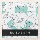 Ruimtedinosaurussen, Schattigee dinosaurussen, Ste Glazen Onderzetter (Voorkant)