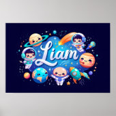 Ruimtedromen Liam Wall Art Poster (Voorkant)