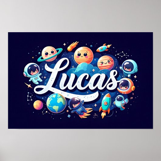 Ruimtedromen Lucas Wall Art Poster (Voorkant)