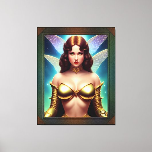 Ruimtefee van de Gouden Eeuw van Xzendor7 Canvas Afdruk (Voorkant)
