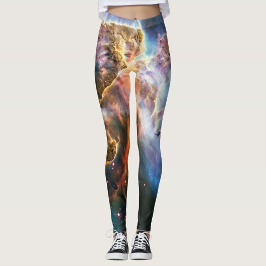 Ruimtegalaxiale nebula. Universe sterren. Hubble N Leggings (Voorkant)