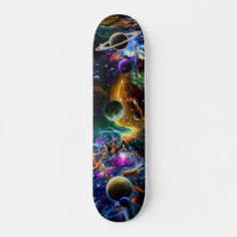 Ruimtegalaxy Planets Nebula Skateboard