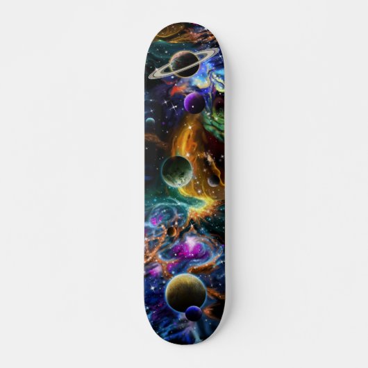 Ruimtegalaxy Planets Nebula Skateboard (Voorkant)