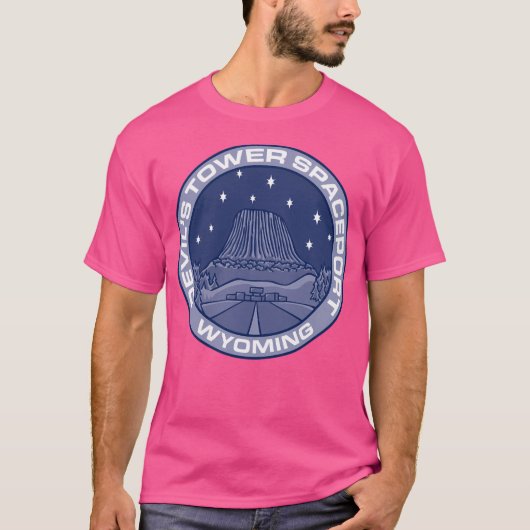 Ruimtehaven Devil's Tower T-shirt (Voorkant)
