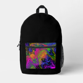 Ruimtehemel onder water bedrukte rugzak