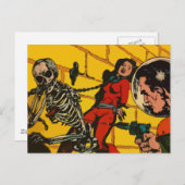 Ruimtehorror -  wetenschapscampagne briefkaart (Voorkant / Achterkant)