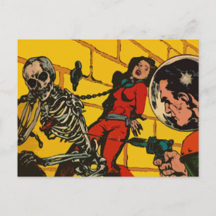 Ruimtehorror -  wetenschapscampagne briefkaart