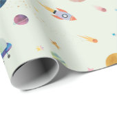 Ruimteindringers Cadeaupapier (Rol Hoek)