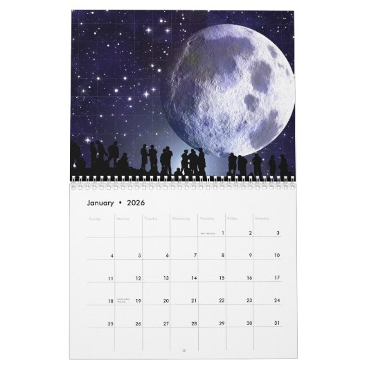 Ruimtekalender Kalender (Jan 2026)