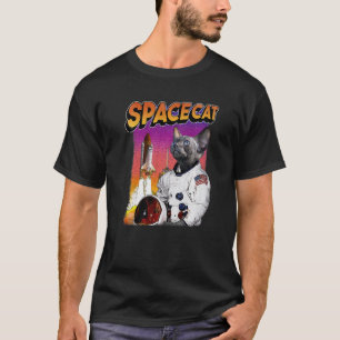 Ruimtekat Astronaut Kat Meme Katstronaut Ruimte Re T-shirt