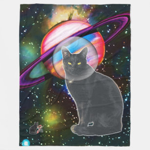 Ruimtekat Cosmo Fleece Deken