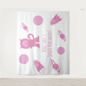 Ruimtekater Roze Sterrenstelsel Verjaardag     Wandkleed (Voorkant)