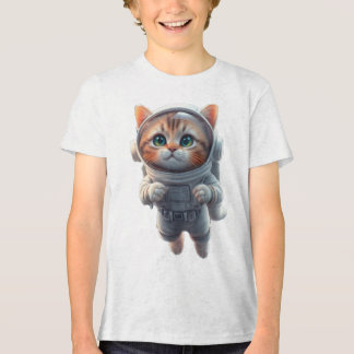 Ruimtekater verkenner voor kinderen Tri-Blend shirt