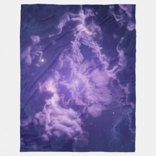 RUIMTEKLEUREN FLEECE DEKEN (Voorkant)