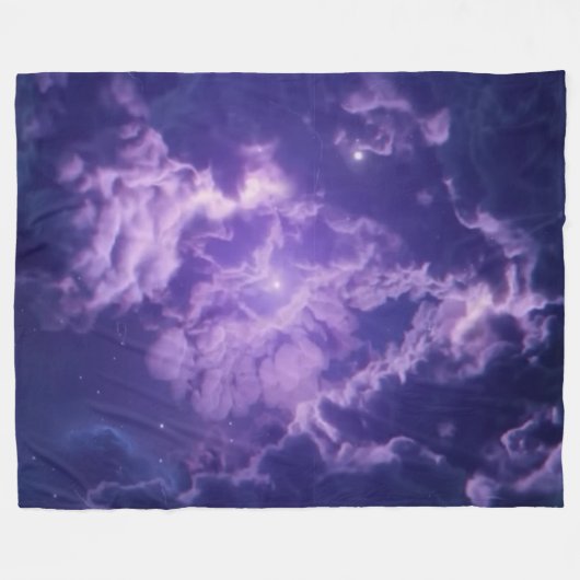 RUIMTEKLEUREN FLEECE DEKEN (Voorkant (Horizontaal))