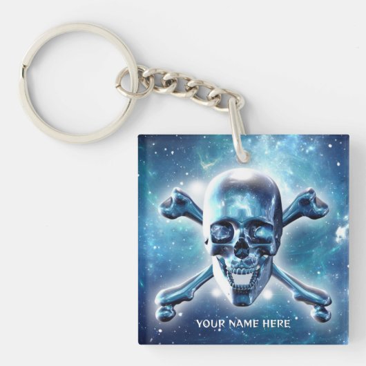 Ruimtekop. Gepersonaliseerd Sleutelhanger (Voorkant)