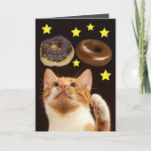 RUIMTEKST MET DONUTS BIRTHDAAGKAARTEN KAART (Voorkant)