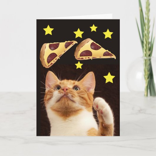 RUIMTEKST MET PIZZA-KAARTEN VOOR TWEEDE DAGEN KAART (Voorkant)