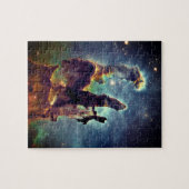 Ruimtekunst de schepper op zijn troon legpuzzel (Horizontaal)