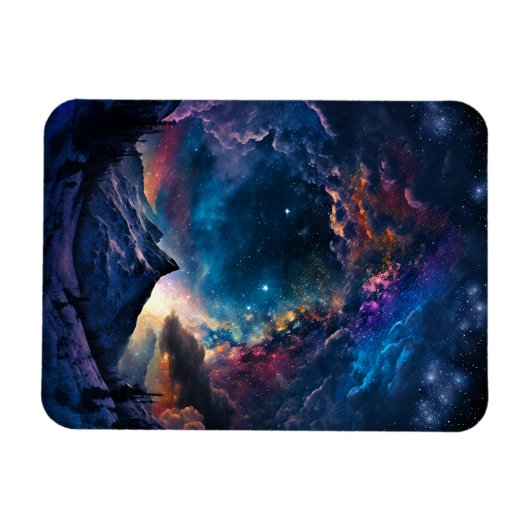 Ruimtelandschap van het kosmische gebergte magneet (Horizontaal)