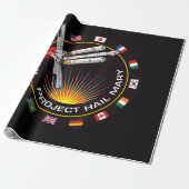Ruimtemissie Patch Cadeaupapier (Uitgerold)