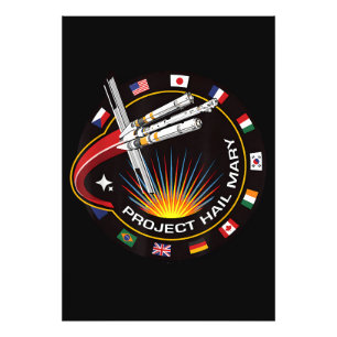 Ruimtemissie Patch Foto Afdruk