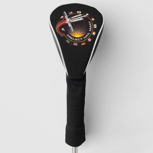 Ruimtemissie Patch Golfheadcover (Voorkant)