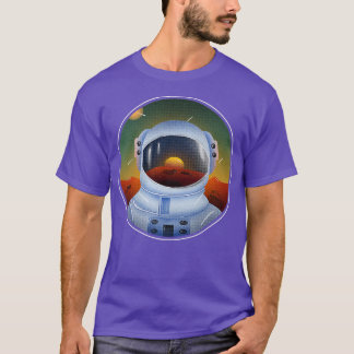 Ruimten voor ruimtevaart in astronauten t-shirt