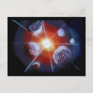 Ruimtenova breekt planeten uit briefkaart