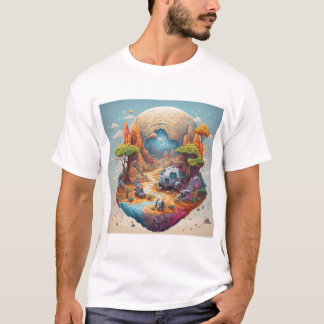 Ruimteonderzoek op een onbekende planeet t-shirt
