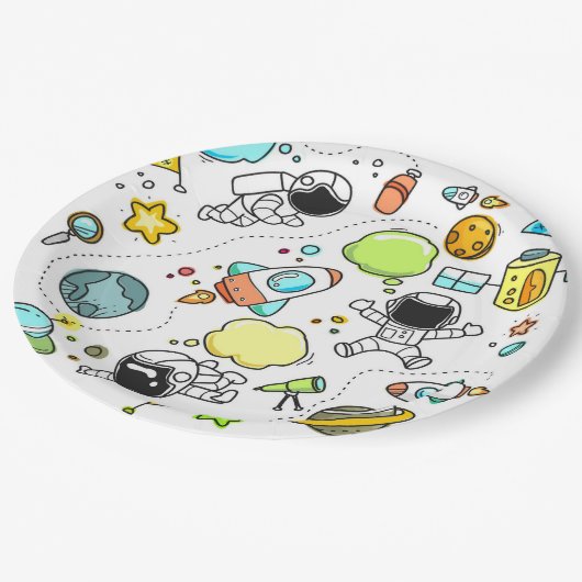 Ruimteontwerp Douanedocument Borden 9" Papieren Bordje (Gekanteld)