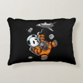 Ruimtepanda Beer Astronaut Galaxy Cosmic Animal Accent Kussen (Voorkant)