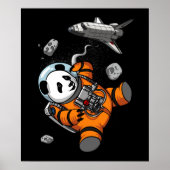 Ruimtepanda Beer Astronaut Galaxy Cosmic Animal Poster (Voorkant)