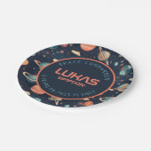 ruimtepapier bord - jouw tekst toevoegen! (Gekanteld)