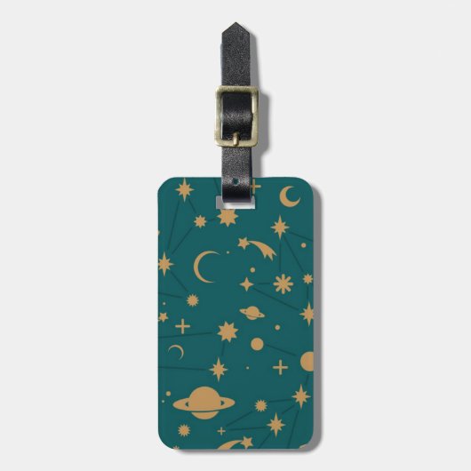 Ruimtepatroon Bagagelabel (Voorkant verticaal)