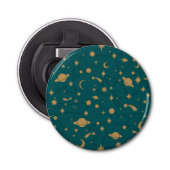 Ruimtepatroon Button Flesopener (Voorkant)