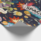 Ruimtepatroon Cadeaupapier (Hoek)