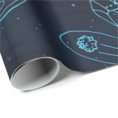 Ruimtepatroon Cadeaupapier (Rol Hoek)