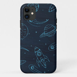 Ruimtepatroon iPhone 11 Hoesje