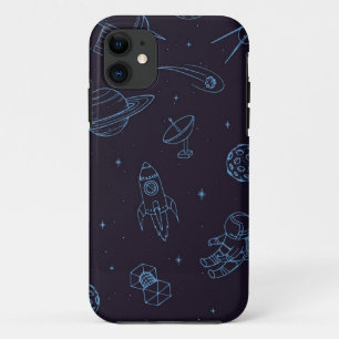 Ruimtepatroon iPhone 11 Hoesje
