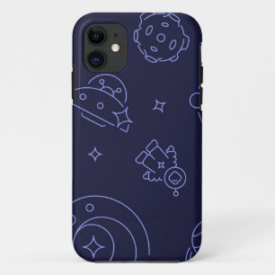 Ruimtepatroon iPhone 11 Hoesje