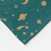Ruimtepatroon Fleece Deken (Hoek)