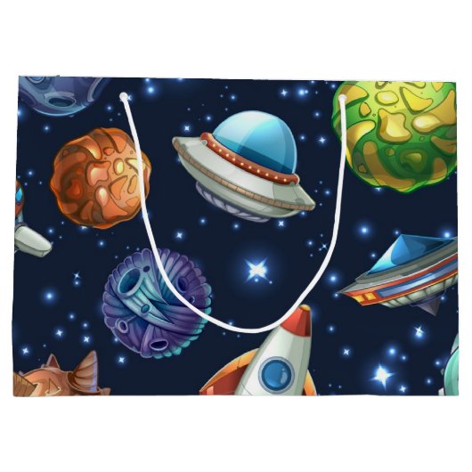 Ruimtepatroon Groot Cadeauzakje (Achterkant)