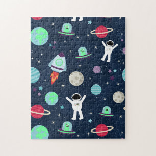 Ruimtepatroon illustratie legpuzzel