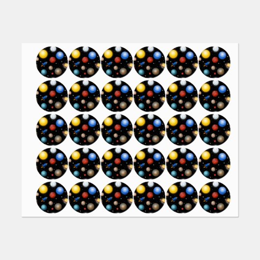 Ruimtepatroon Labels (Vel)