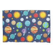 Ruimtepatroon, planeten, sterren, kosmos, melkweg kussensloop (Voorkant)