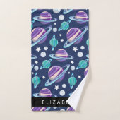 Ruimtepatroon, Planeten, Sterren, Melkweg, Jouw na Bad Handdoek (Handdoek)